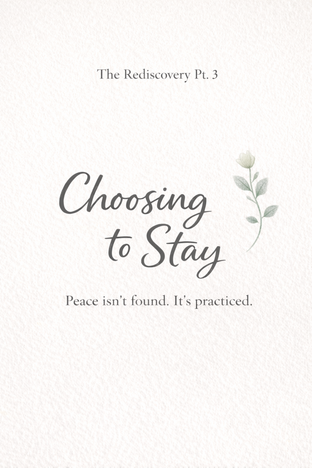 The Rediscovery Pt. 3