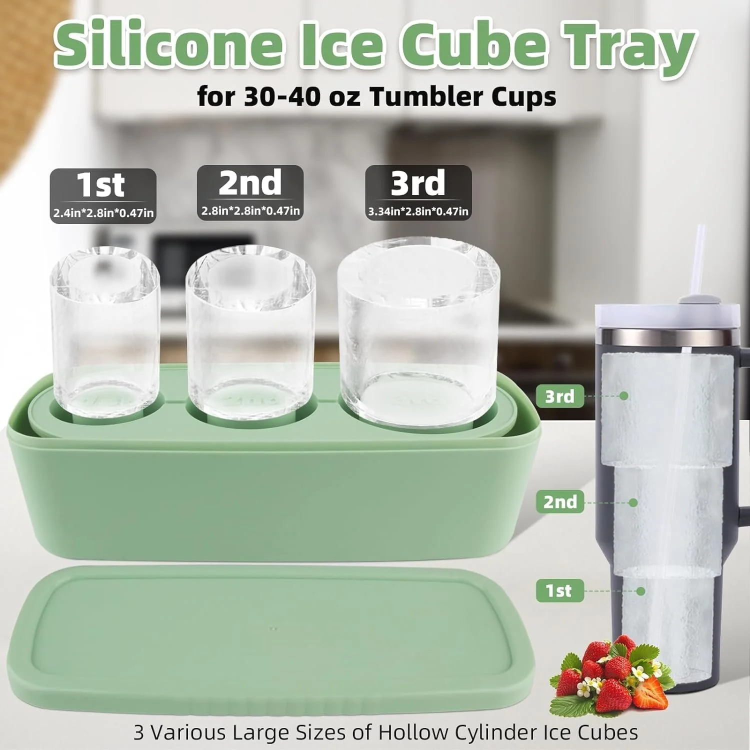 30 & 40 oz Tumbler Ice Mold