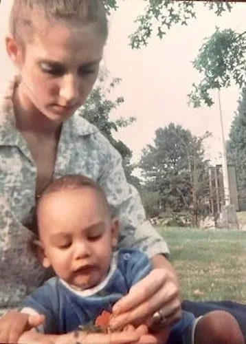 Jacquelyn and her son Burvan