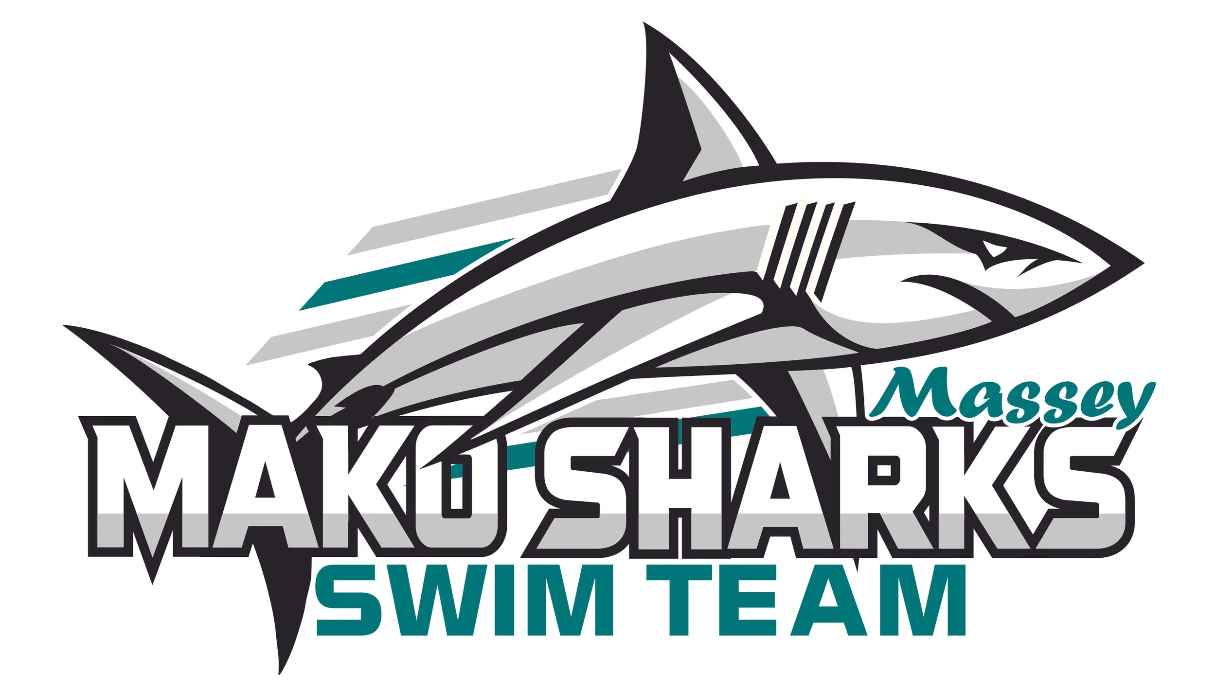 Massey Mako Sharks Swim Team Logo