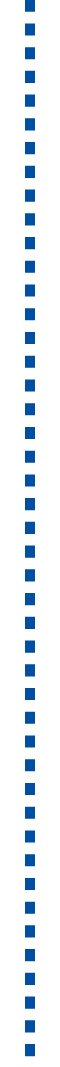 Vertical line of evenly spaced blue squares on a white background.