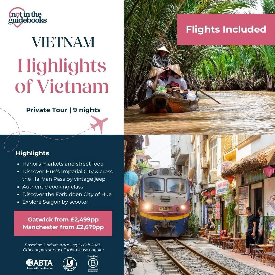 Discover Vietnam differently this winter

🇻🇳 For those looking for culture, food and adventure, this 9-night journey brings together some of Vietnam&rsquo;s most memorable experiences.

🍜 Experience Hanoi through its food, streets and local life
?