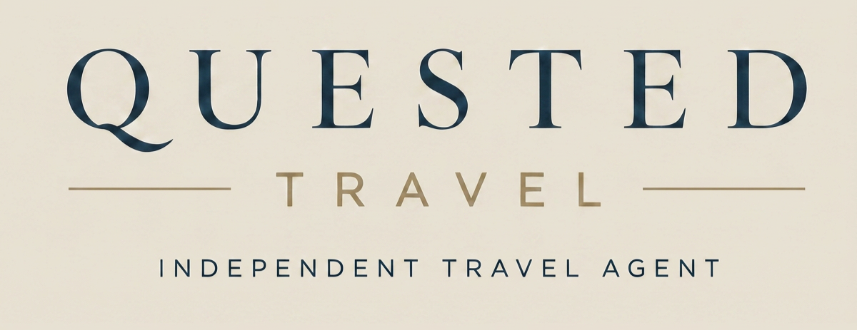 Logo for Quested Travel, an independent travel agent.