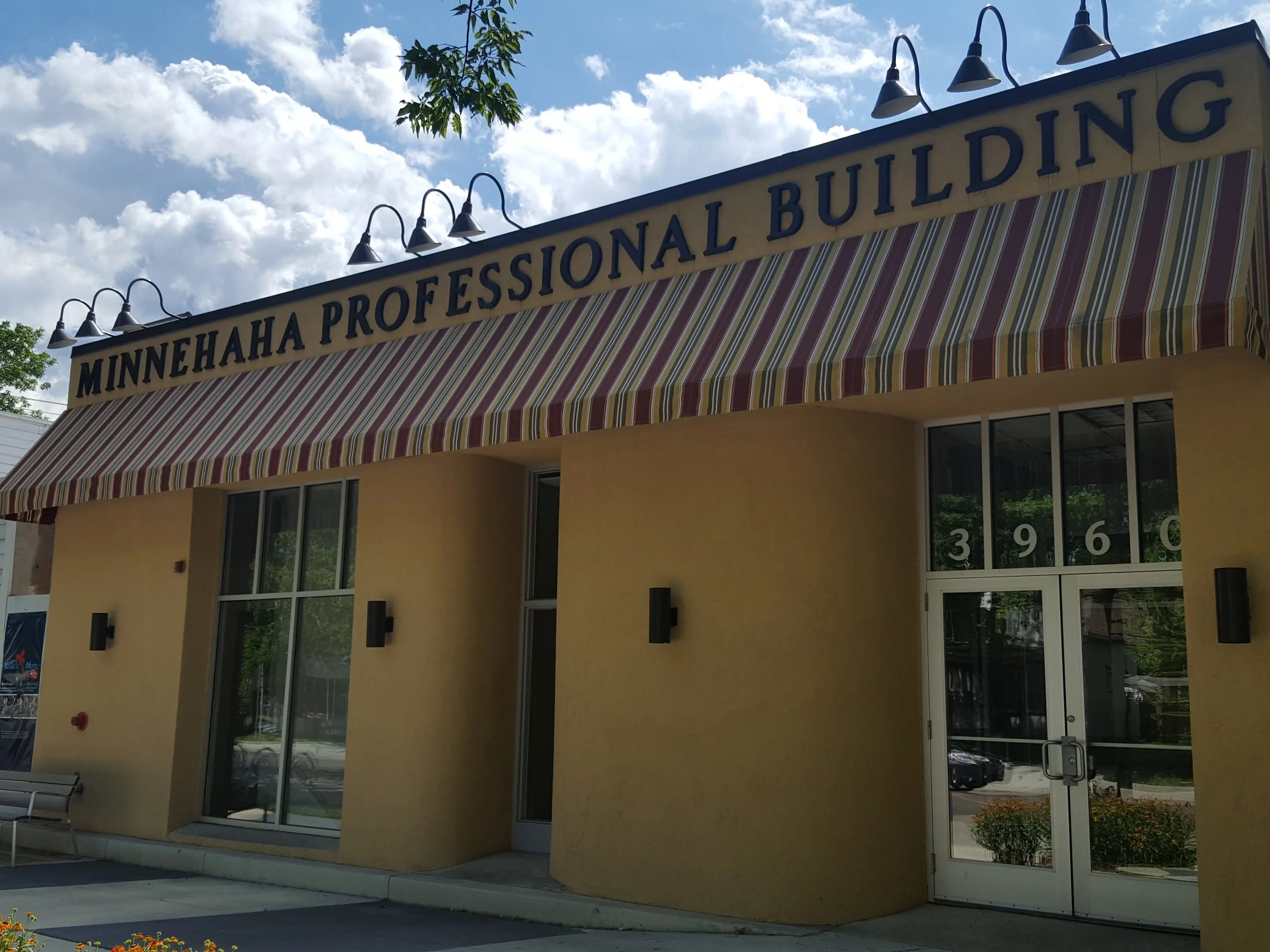 Modern commercial building exterior painting by Best House Painters in Minneapolis on Minnehaha Parkway