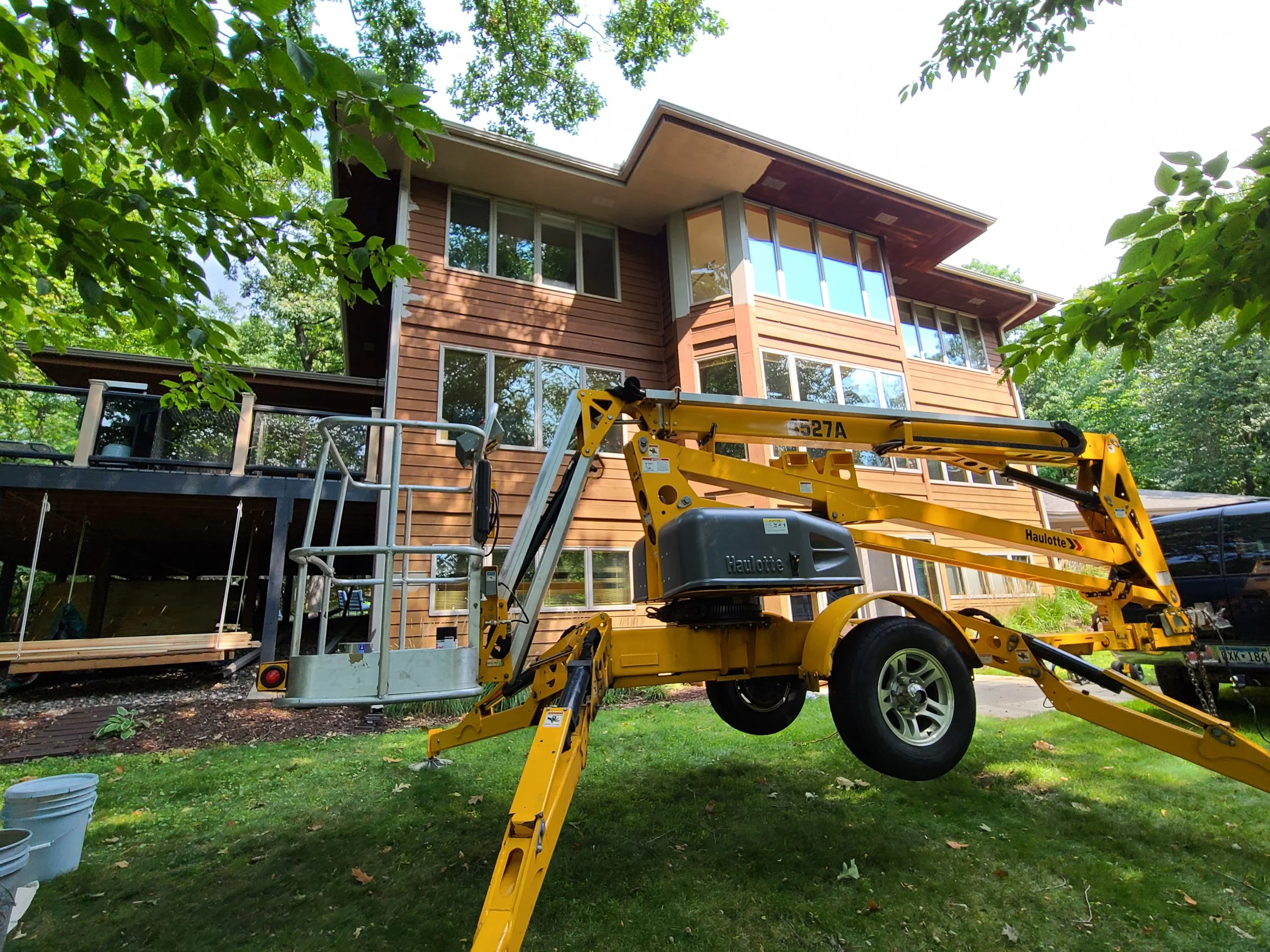 From lifts to 60-foot ladder rentals, we safely handle hard-to-reach exterior painting projects across Minneapolis and the Twin Cities.