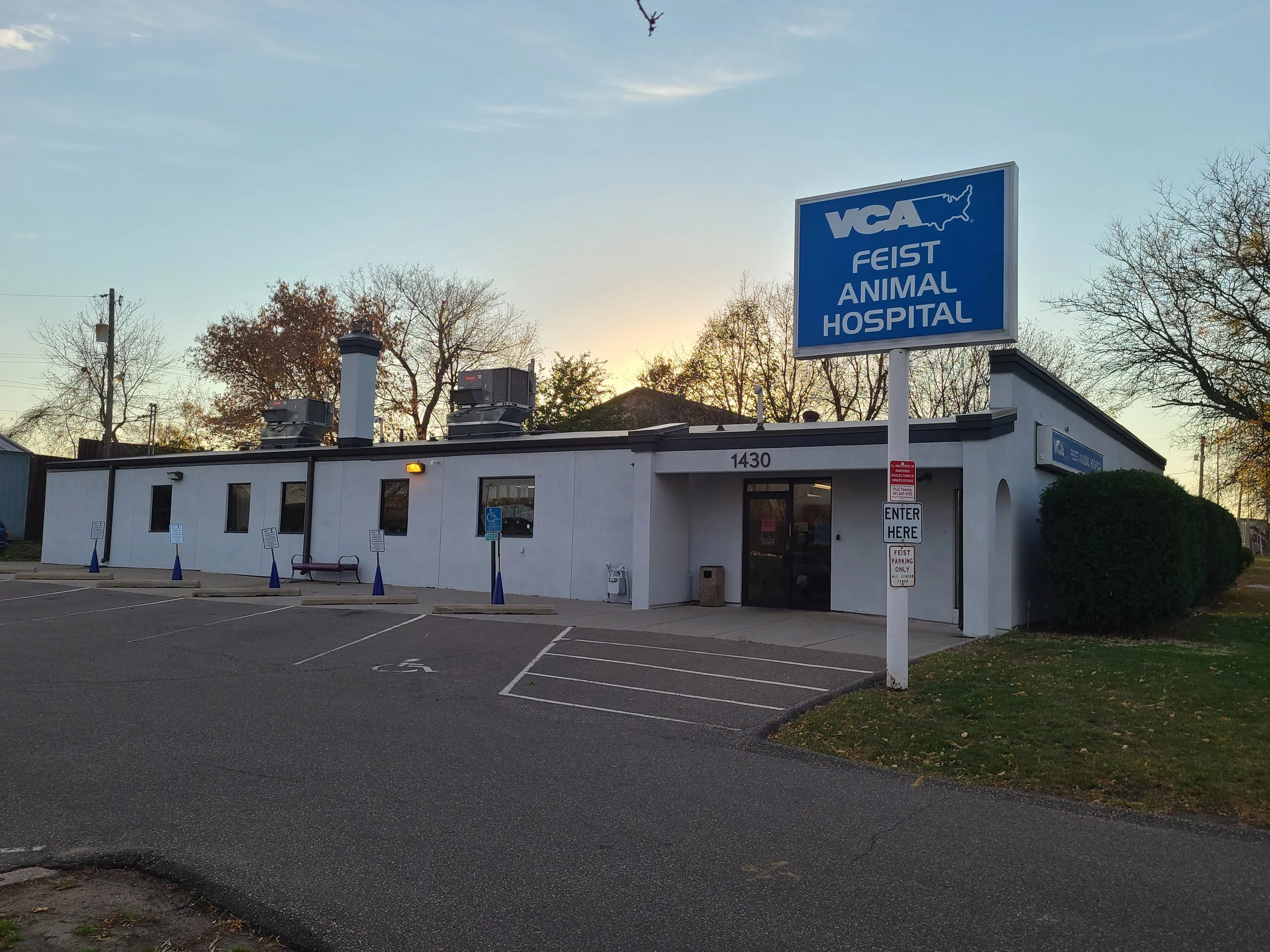 VCA animal hospital exterior painting project in St. Paul by Best House Painters