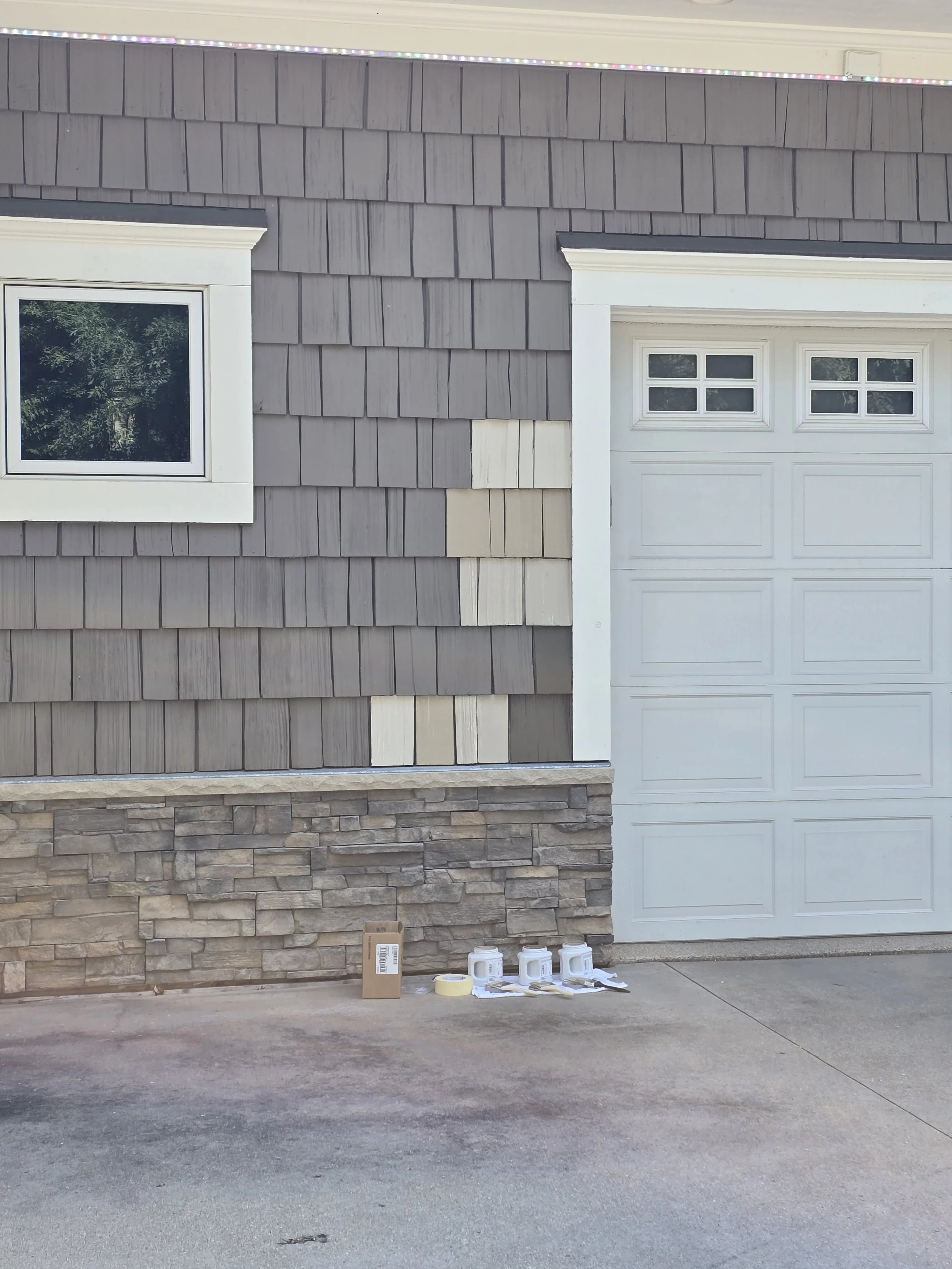 On-site color sampling with our Color Consultant to dial in the right tones before this Edina home refresh.