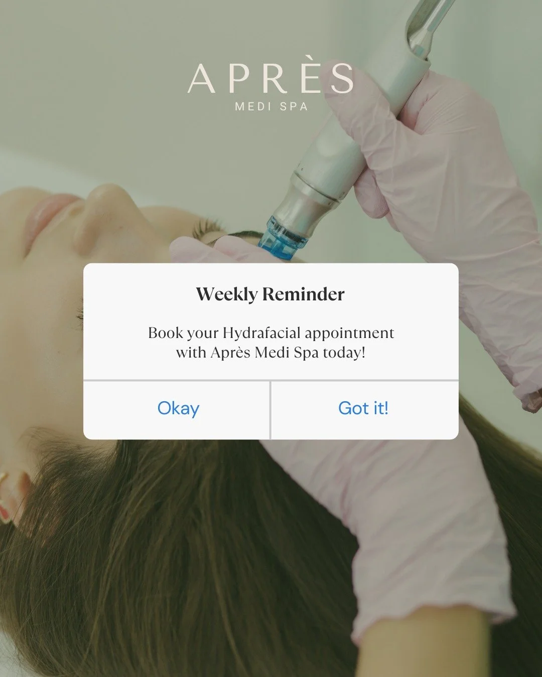 Your weekly reminder to glow ✨

HydraFacials at Apr&egrave;s keep your skin clear, hydrated, and radiant&mdash;no filter required!

Book your next self-care session today 💧

#ApresMedispa #HydraFacialGlow #CatskillLuxury #SkinHealth #MedicalGradeFac