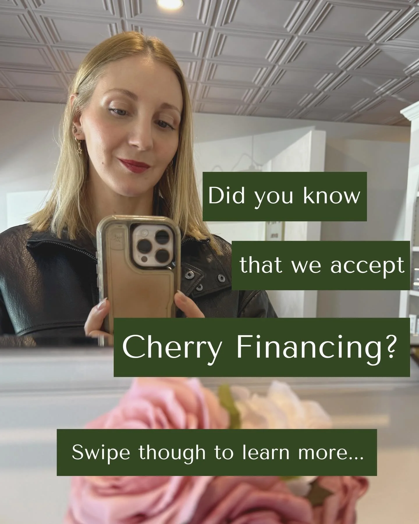 🍒 Did you know that we accept Cherry Financing? 

Here are 8 reasons you will love Cherry 🍒

⏱ Apply in seconds
💨 Instant decision
💸 Immediate funding
0️⃣ 0% APR plans available
🚫 No physical card to carry around
🍬 No hard credit check: applyin