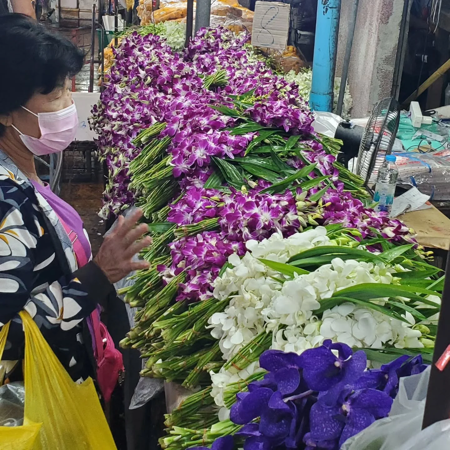 We experienced and saw so much with our tour of Bangkok: Flower market, Grand Palace, reclining Buddha, and golden Buddha.