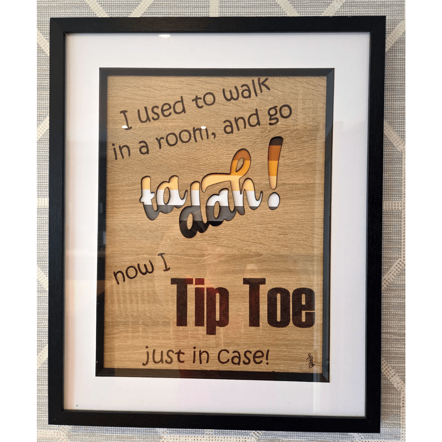 Tiptoe Bear Edition Pyrography Artwork