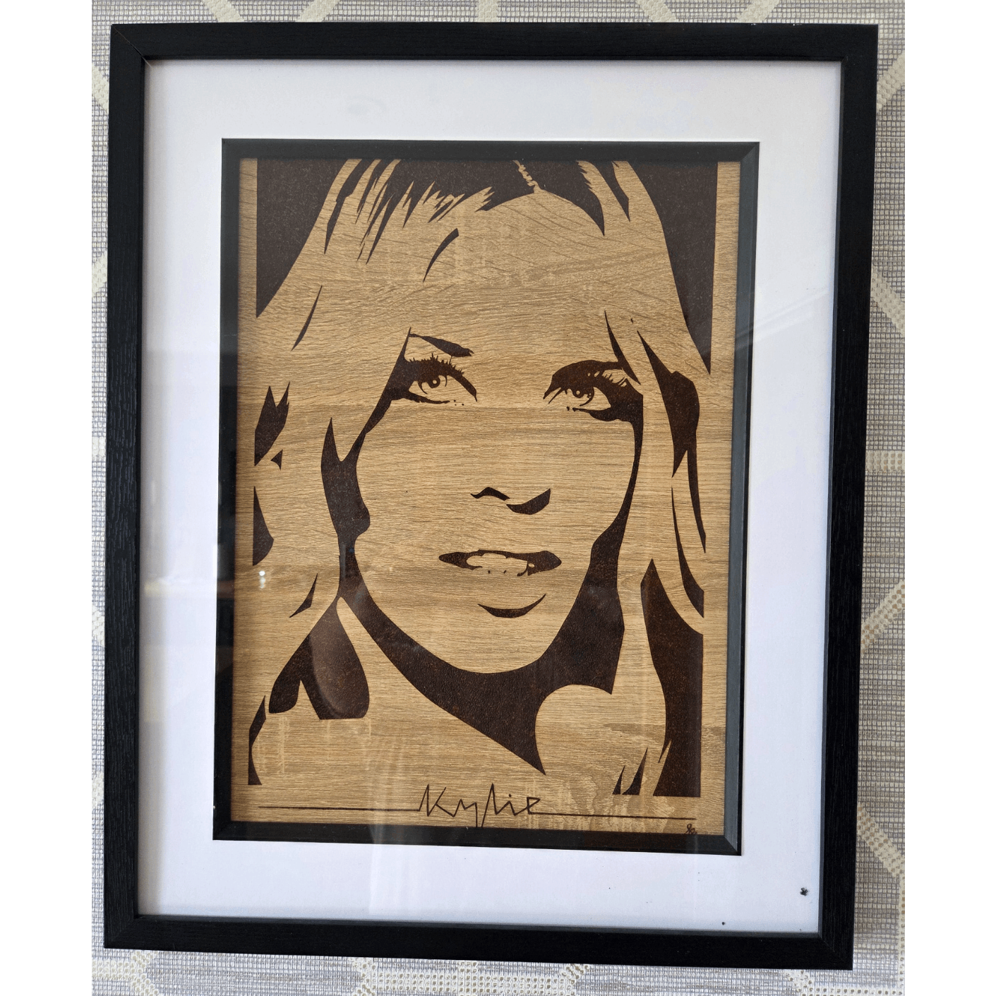 Kylie Pop Pyrography Art
