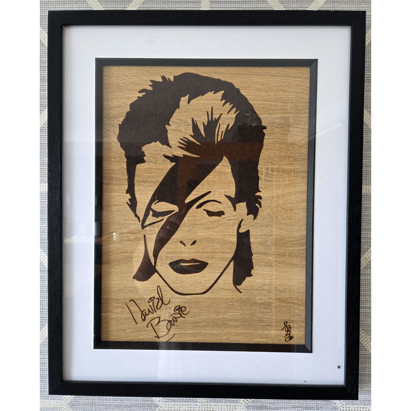 David Bowie aka Ziggy Stardust Pyrography Artwork