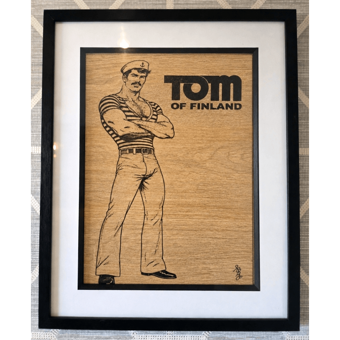 Sinbad, Sailor from Tom Of Finland Pyrography Art
