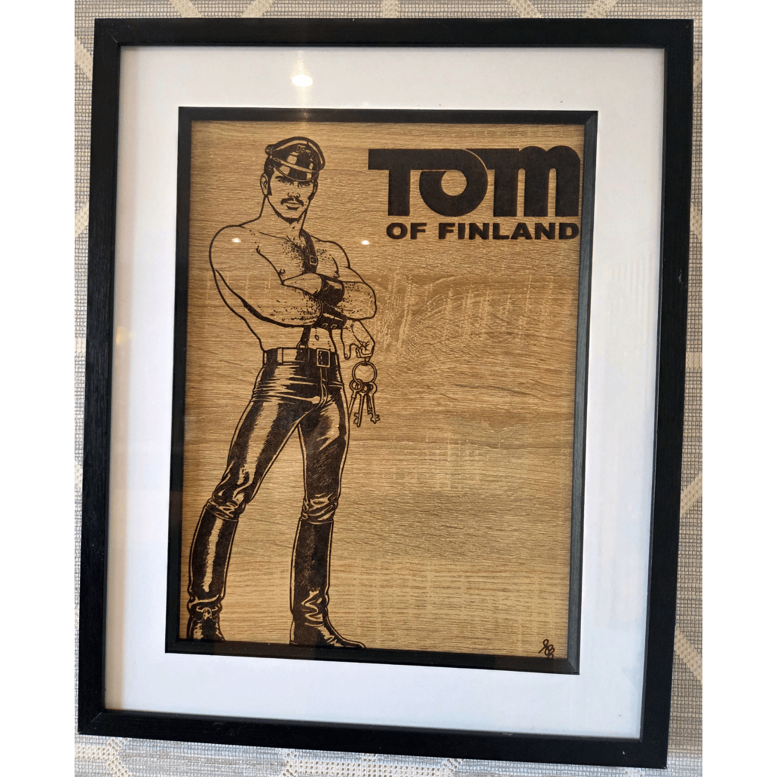Mack Prison Guard Pyrography Art