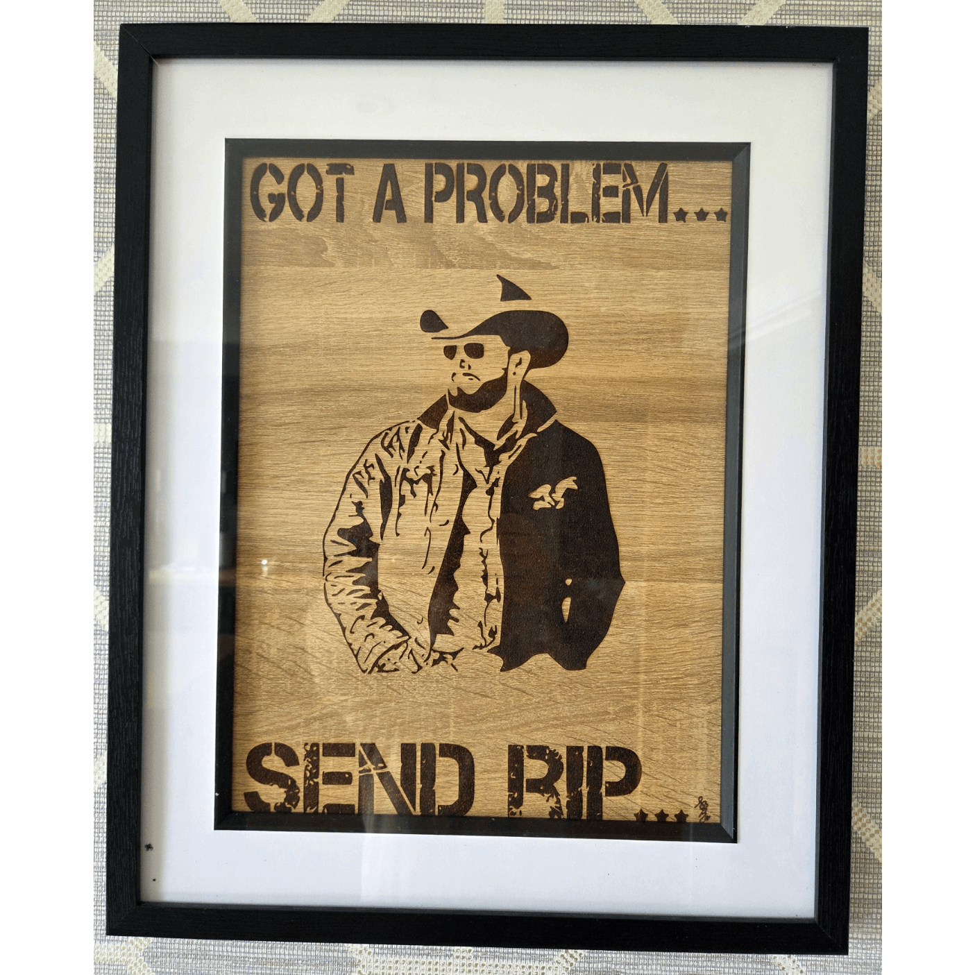 Rip Wheeler  Pyrography Art