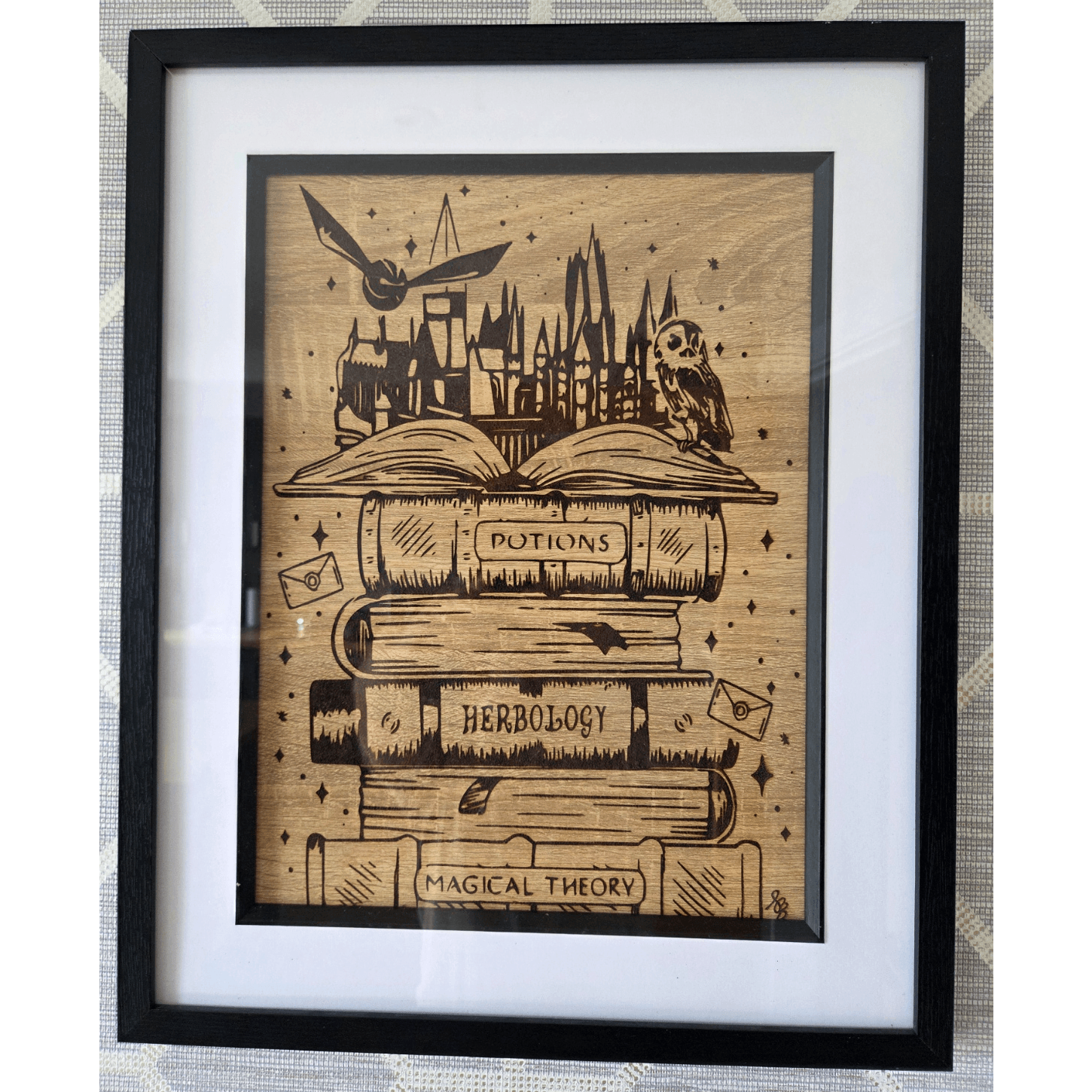 Harry Potter Inspired Pyrography Art