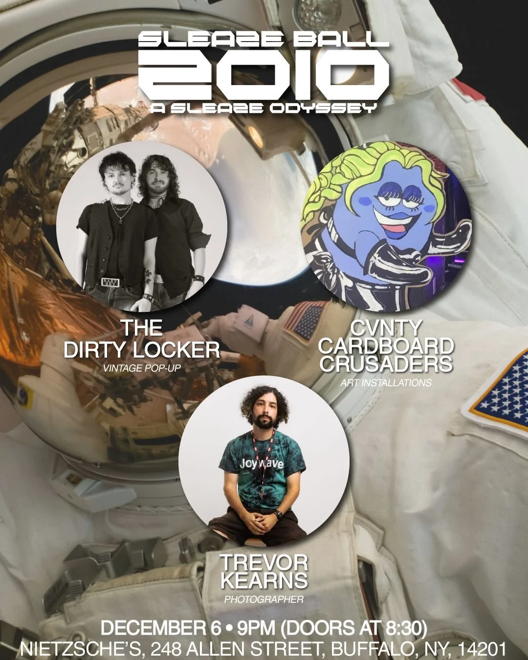 sleaze ball isn&rsquo;t *just* the performances and the music 🤷🏻 a lot of additional hands with special skills come together to elevate the vibes &amp; experience of our party 

🛍️ popping up with us again are the boys of @thedirtylocker, who just