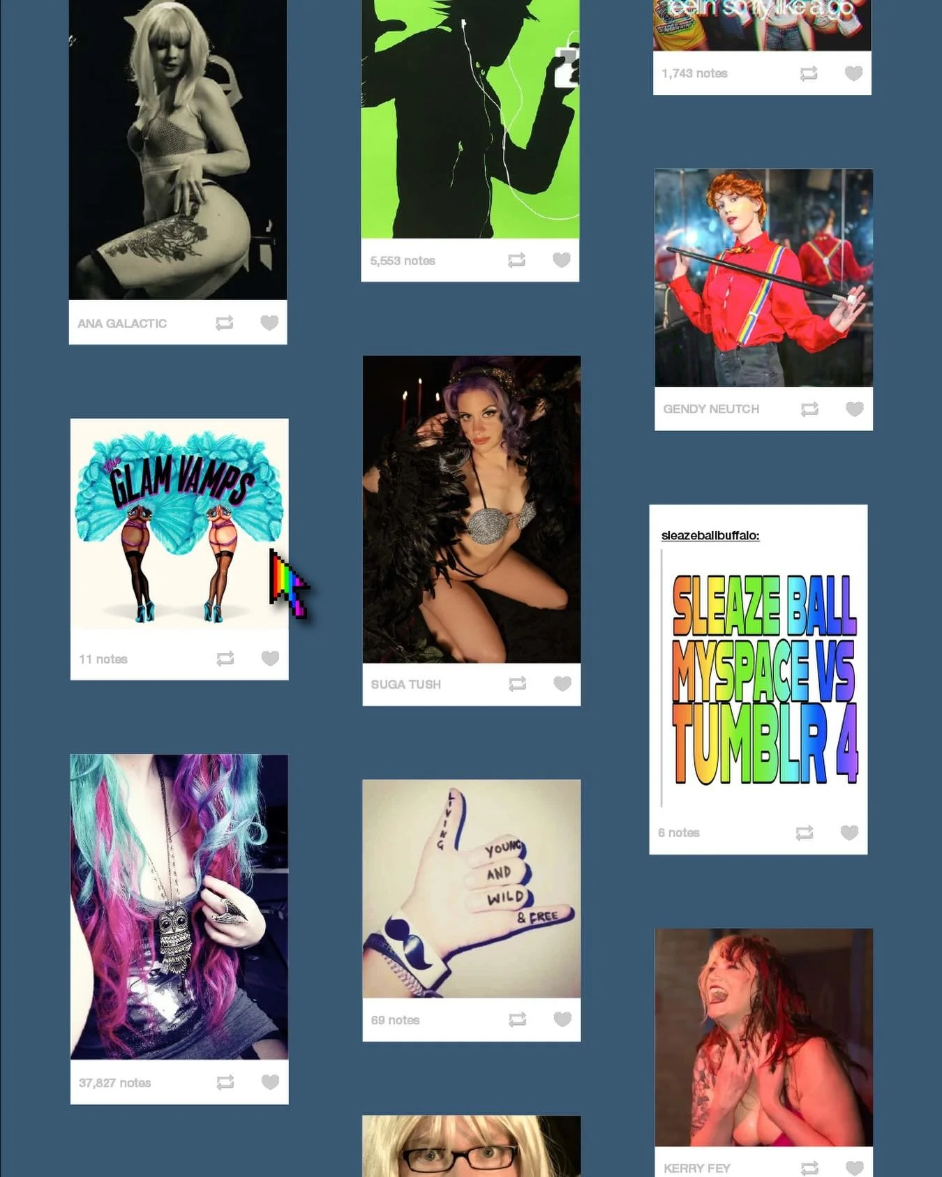 i&rsquo;m trying to become tumblr famous ⭐️ reblog for reblog? 🔁

members of local burlesque troupe @glamvampsburlesque are gracing the stage @ sleaze ball: myspace vs. tumblr 4 🌐⌨️🧑&zwj;💻 each set will feature performances representing the golde