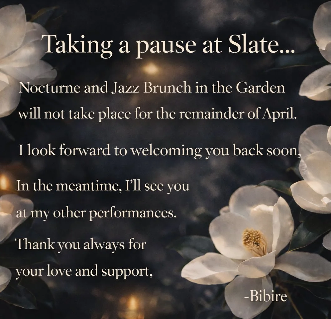 A pause for the moment. But, the music will continue. See y&rsquo;all this weekend 🫶🏾.