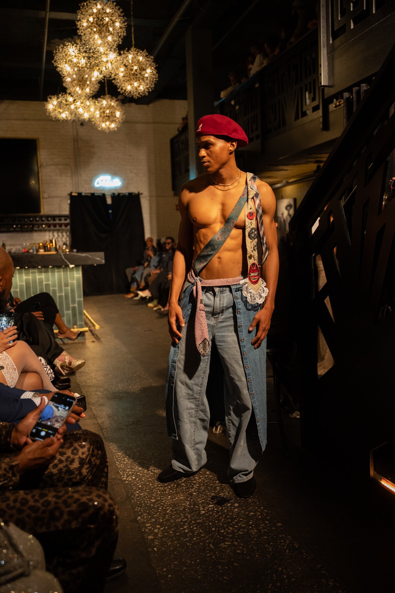 Model Leon Clarke - Threaded Men's Fashion Show in Richmond, Virginia, March 2025