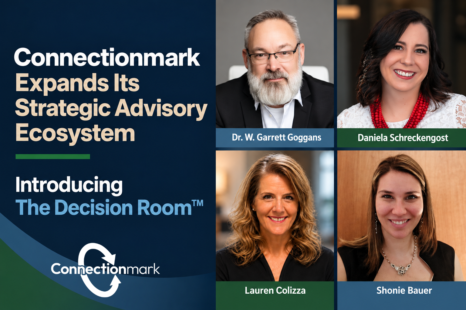 Connectionmark™ Expands Ecosystem with Strategic Advisory Partnerships and Launches Decision Room™ to Support Small Business Leaders