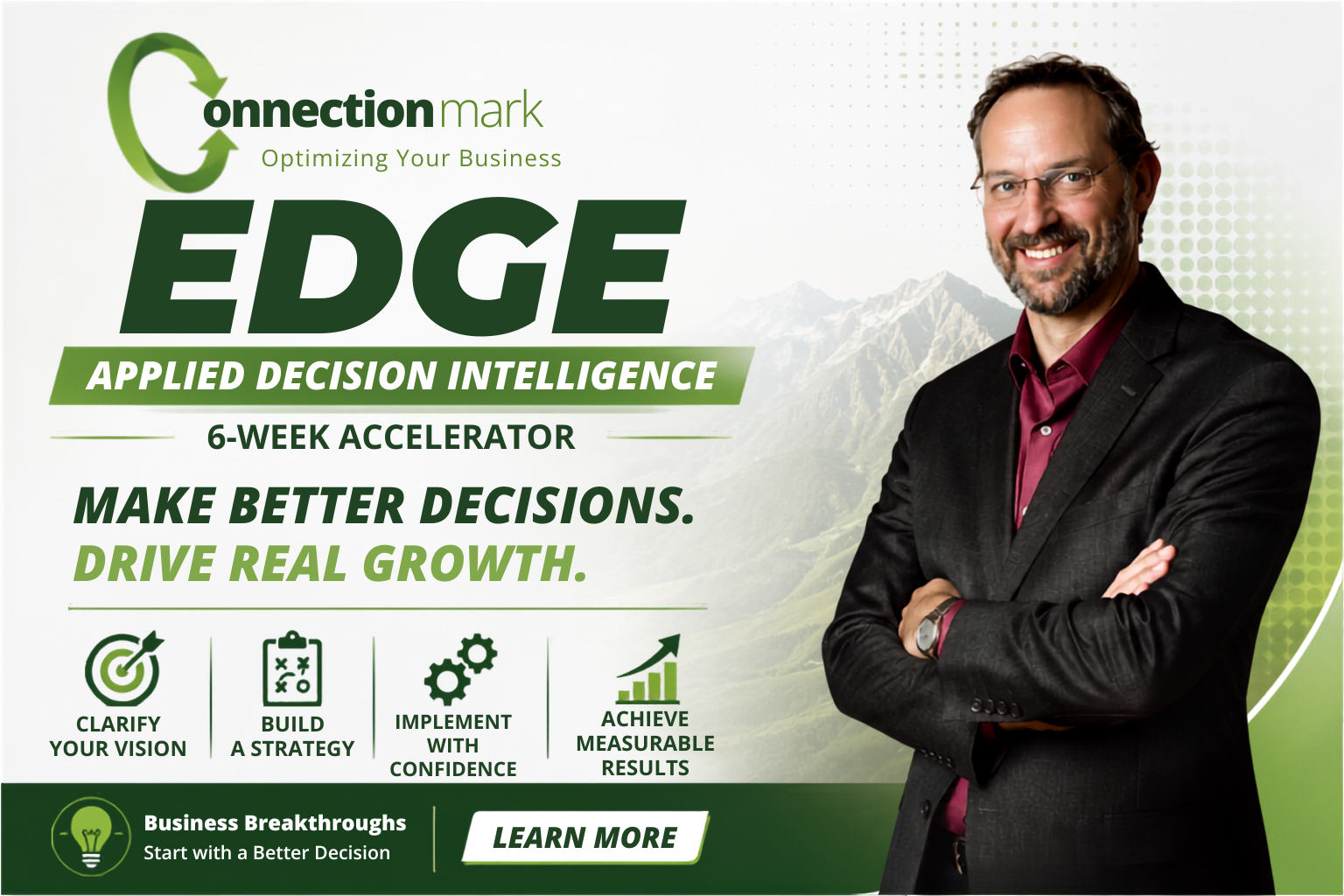 Connectionmark Edge Applied Decision Intelligence 6-week Accelerator with Mark Bittle