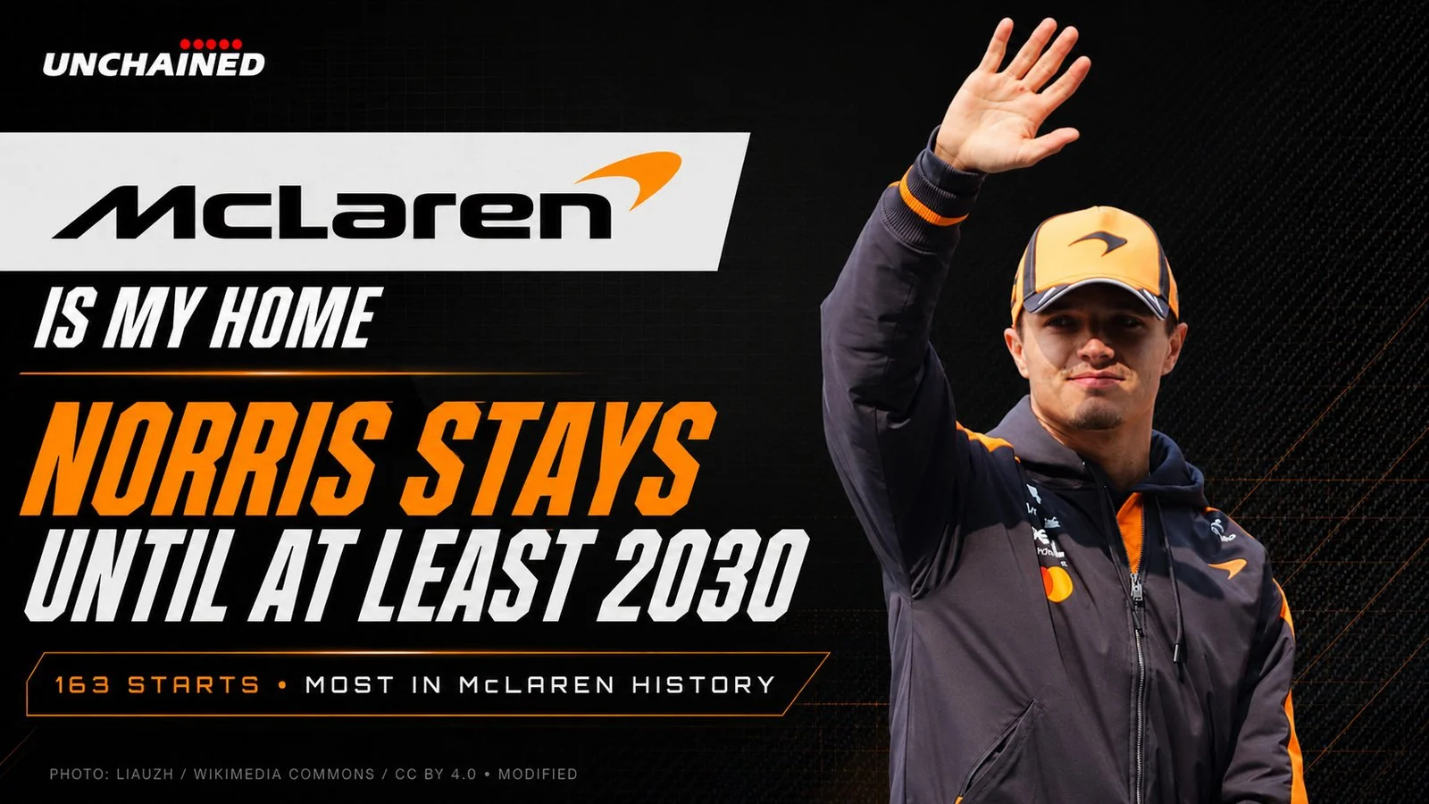 LANDO NORRIS COMMITS TO McLAREN UNTIL AT LEAST 2030
