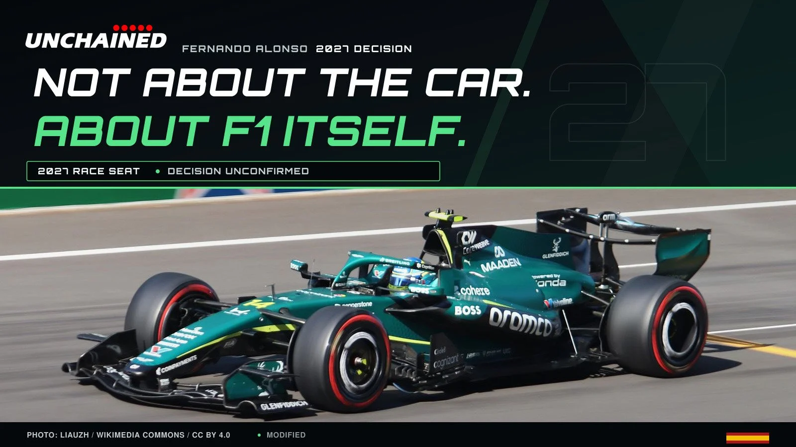 ALONSO’S 2027 DECISION ISN’T ABOUT THE CAR. IT’S ABOUT F1 ITSELF.