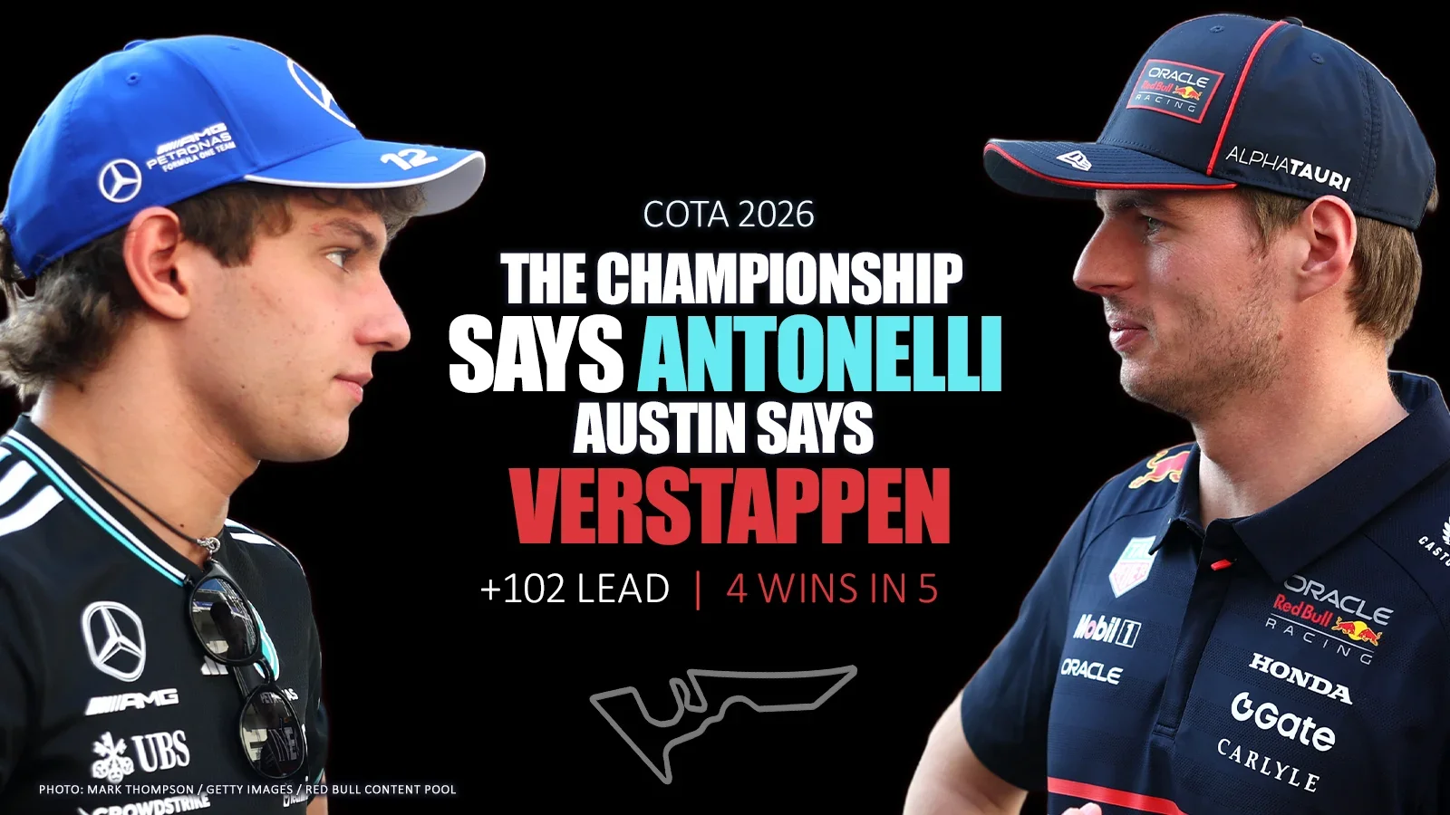 The Championship Says Antonelli. Austin Says Verstappen.