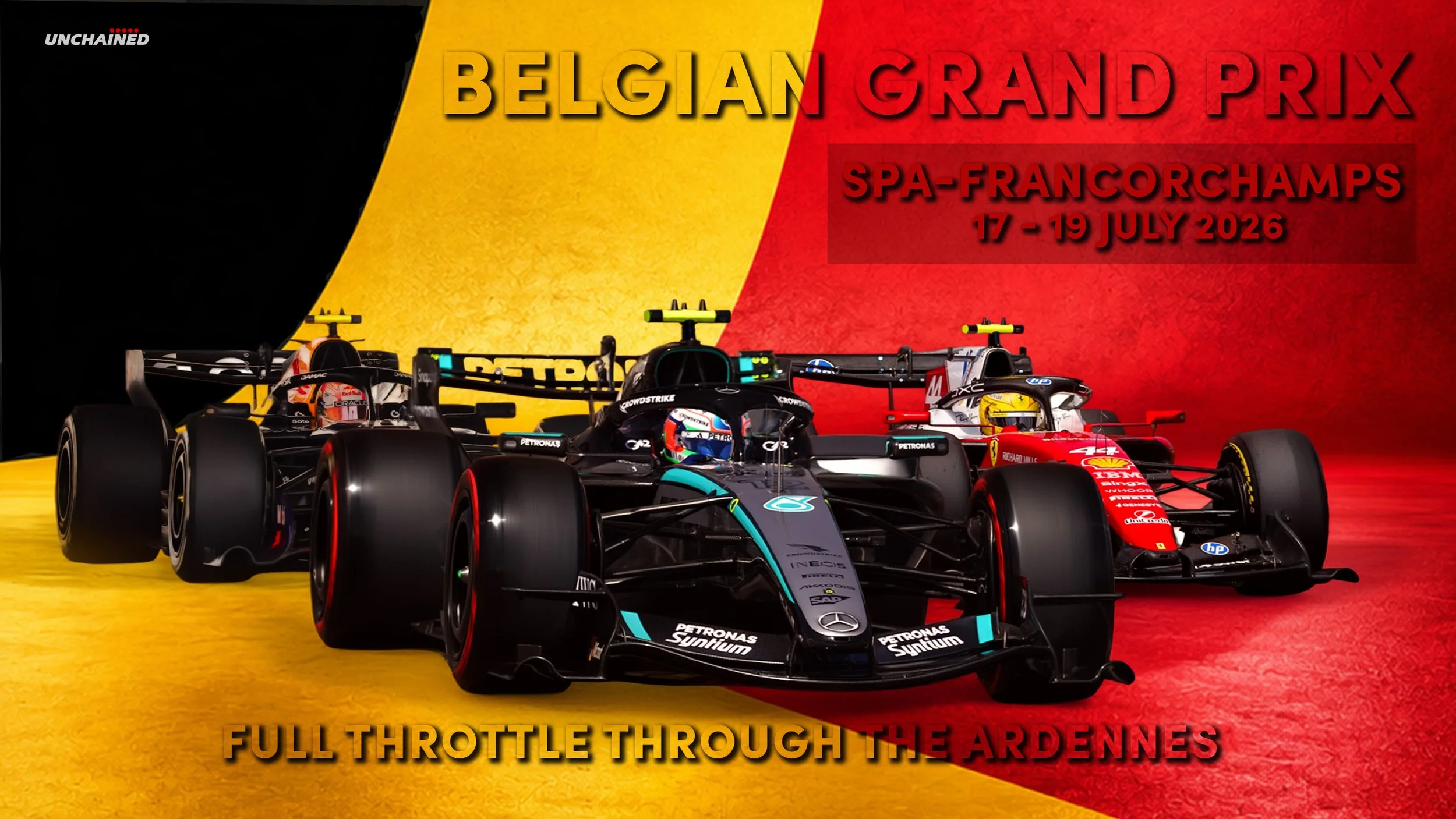 2026 Belgium Grand Prix Formula 1 poster