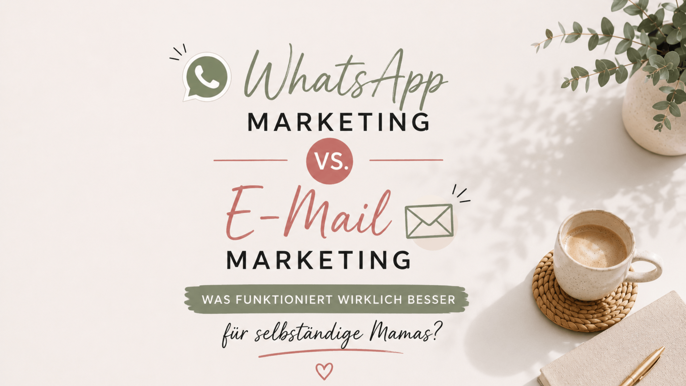 WhatsApp Marketing vs. E-Mail Marketing — was funktioniert wirklich besser für selbständige Mamas?