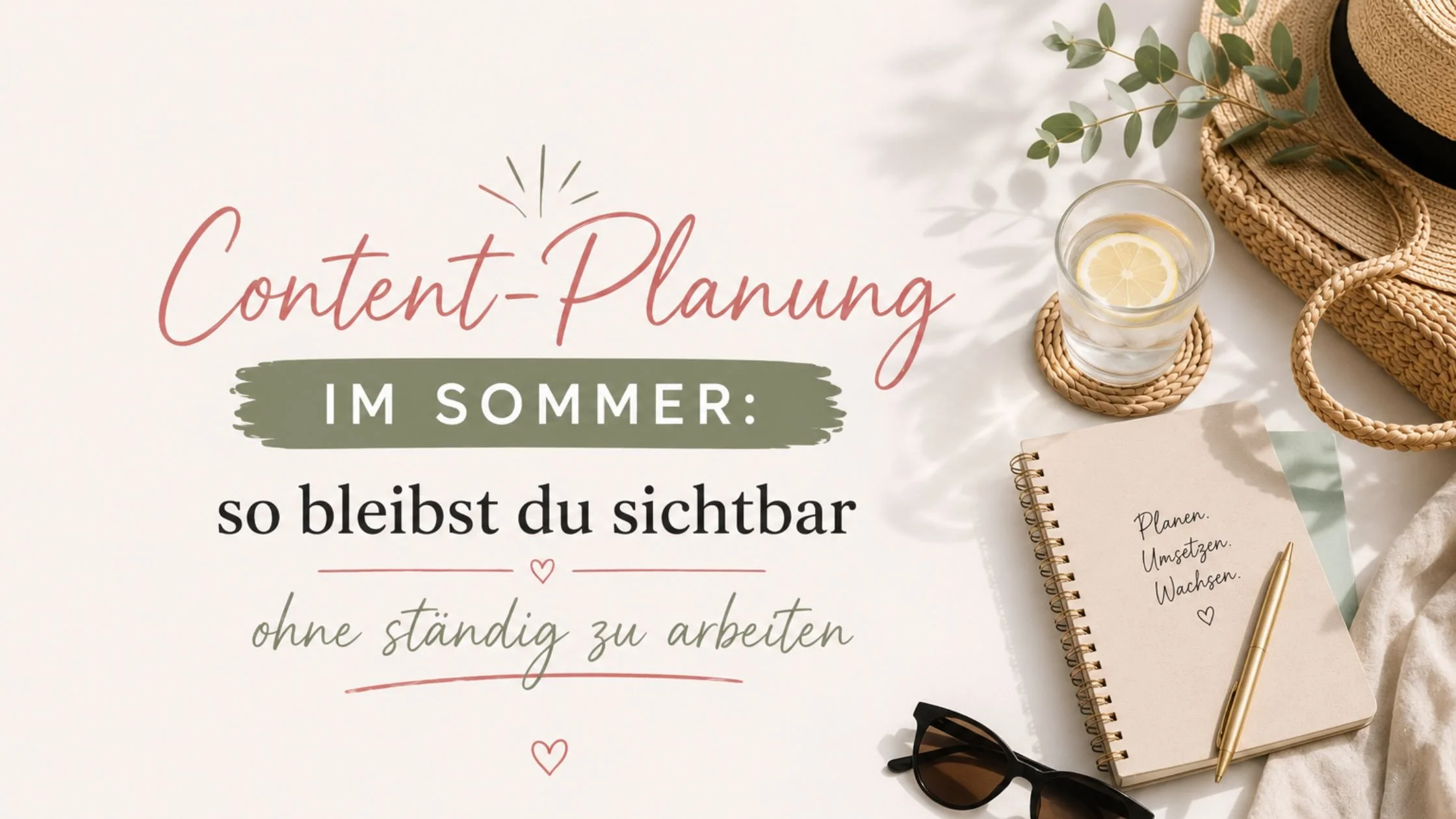 Content-Planung im Sommer: so bleibst du sichtbar ohne ständig zu arbeiten