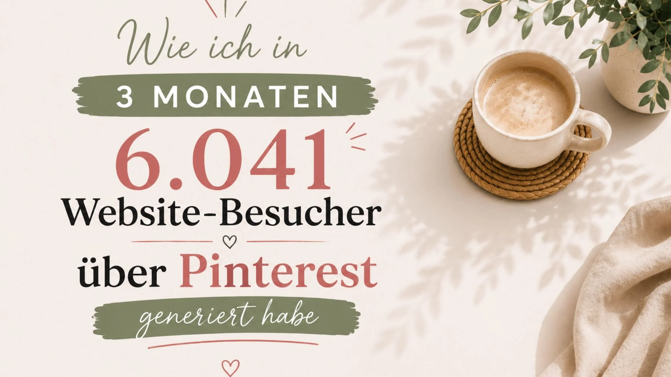 Wie ich in 3 Monaten 6.041 Website-Besucher über Pinterest generiert habe