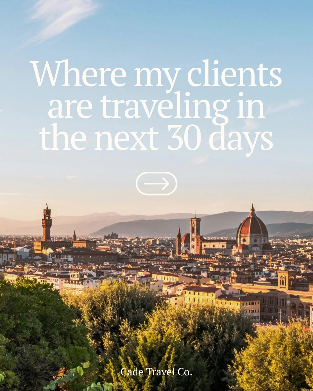Where my clients are traveling in the next 30 days ✈️🌍

You guys are BUSY &mdash; spring break family escapes, milestone anniversary trips, and some truly epic bucket-list itineraries that have been in the works for months. I love seeing these plans