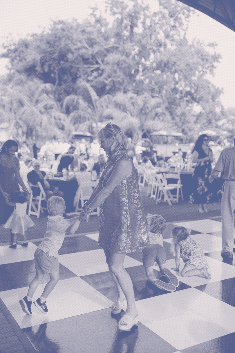 mother and child dancing