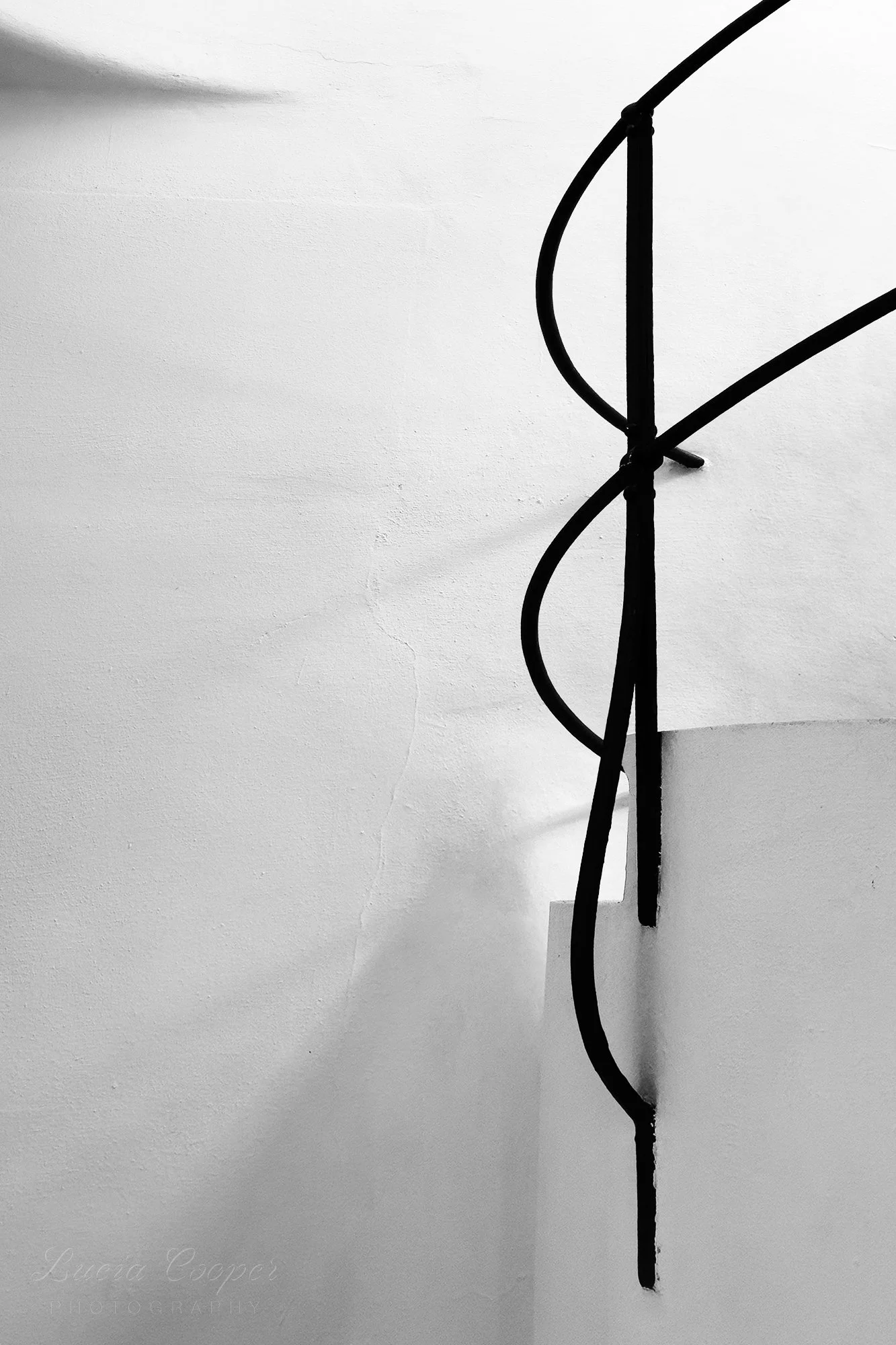 Railing by Gaudi - B&W - Portrait 2:3