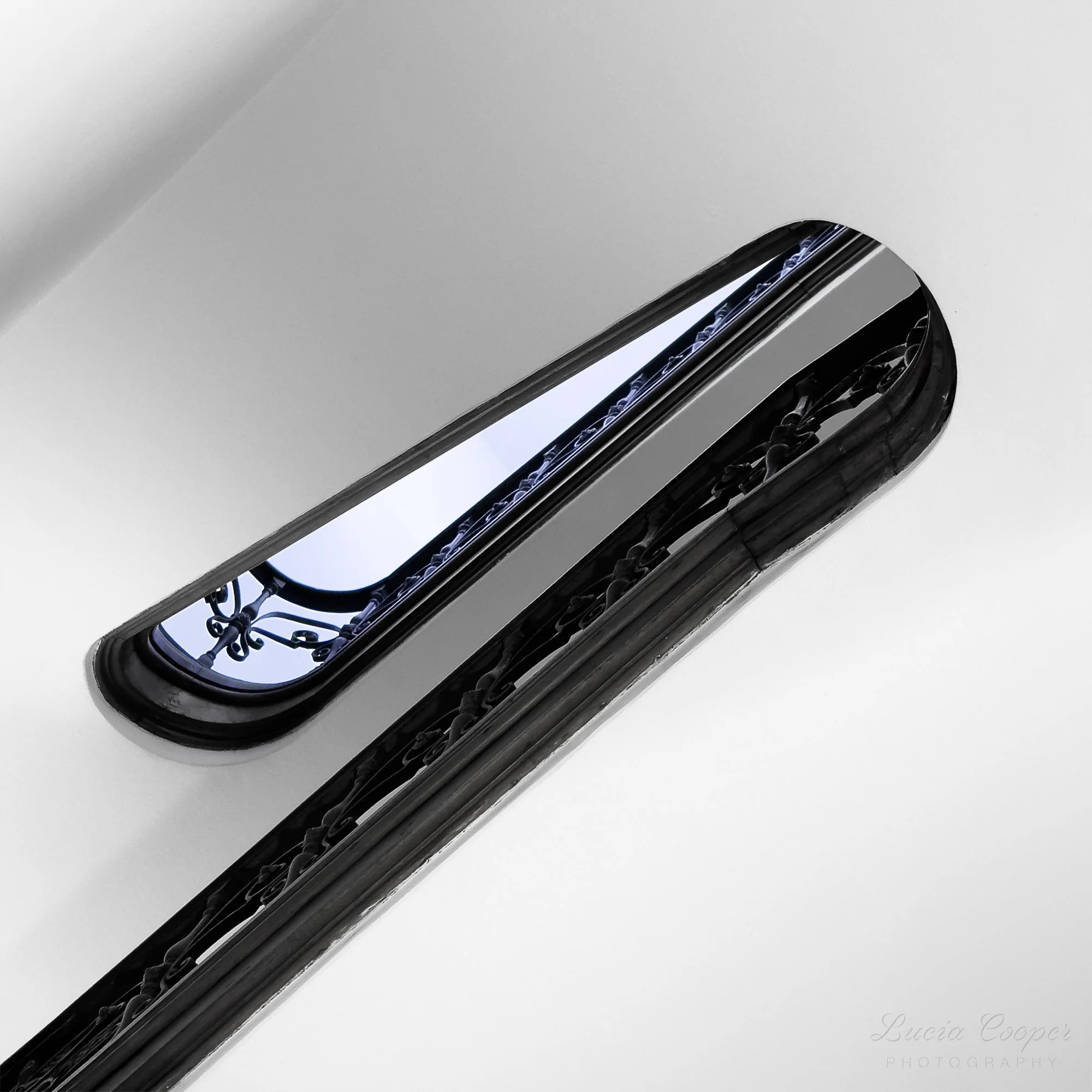 Looking Up at the Picasso Museum - Blue - Square