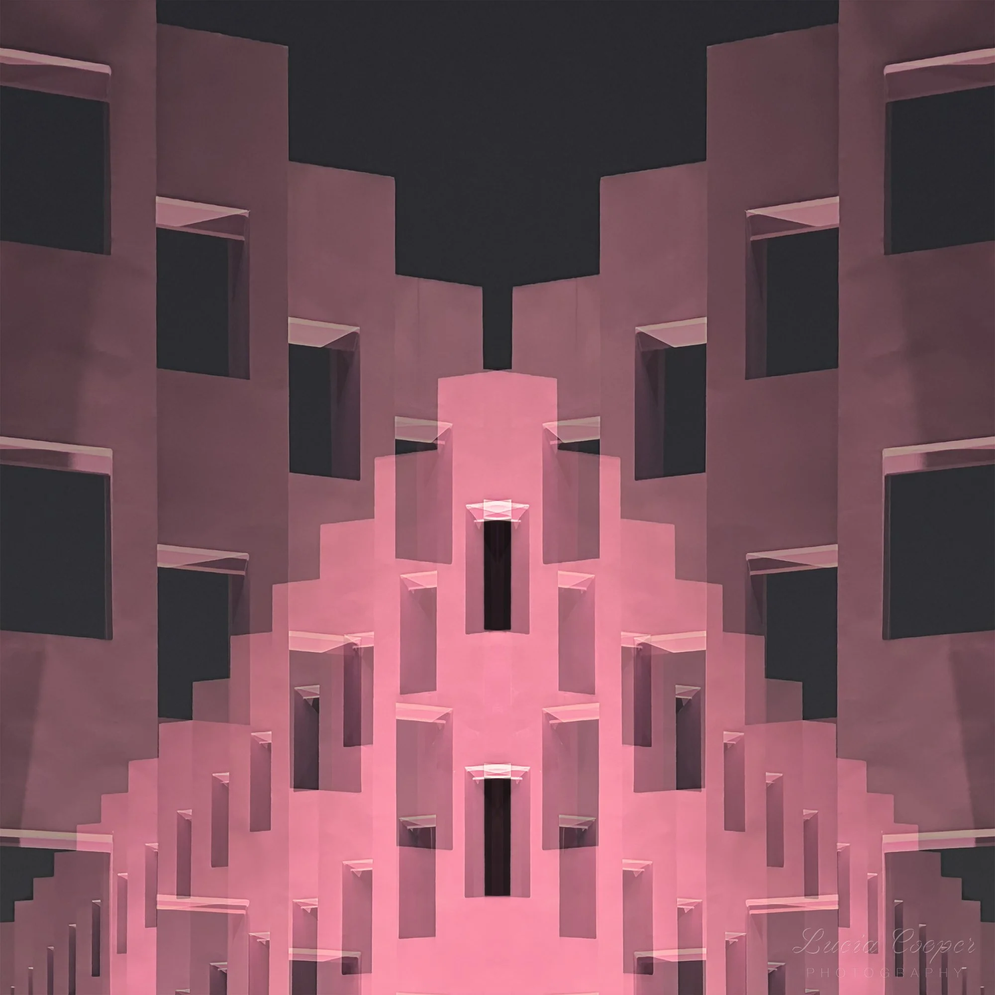 Pink at Night - Pink - Square