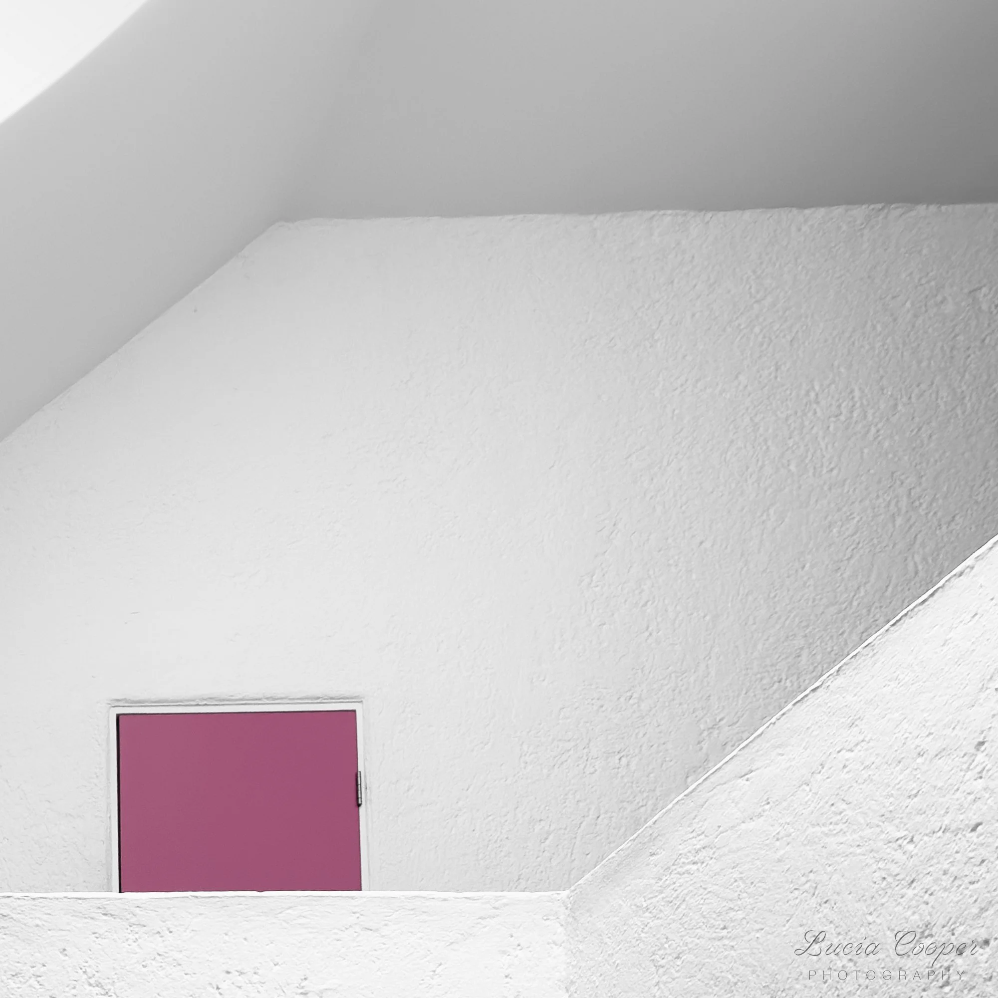 Pink Door - White Pink - Square