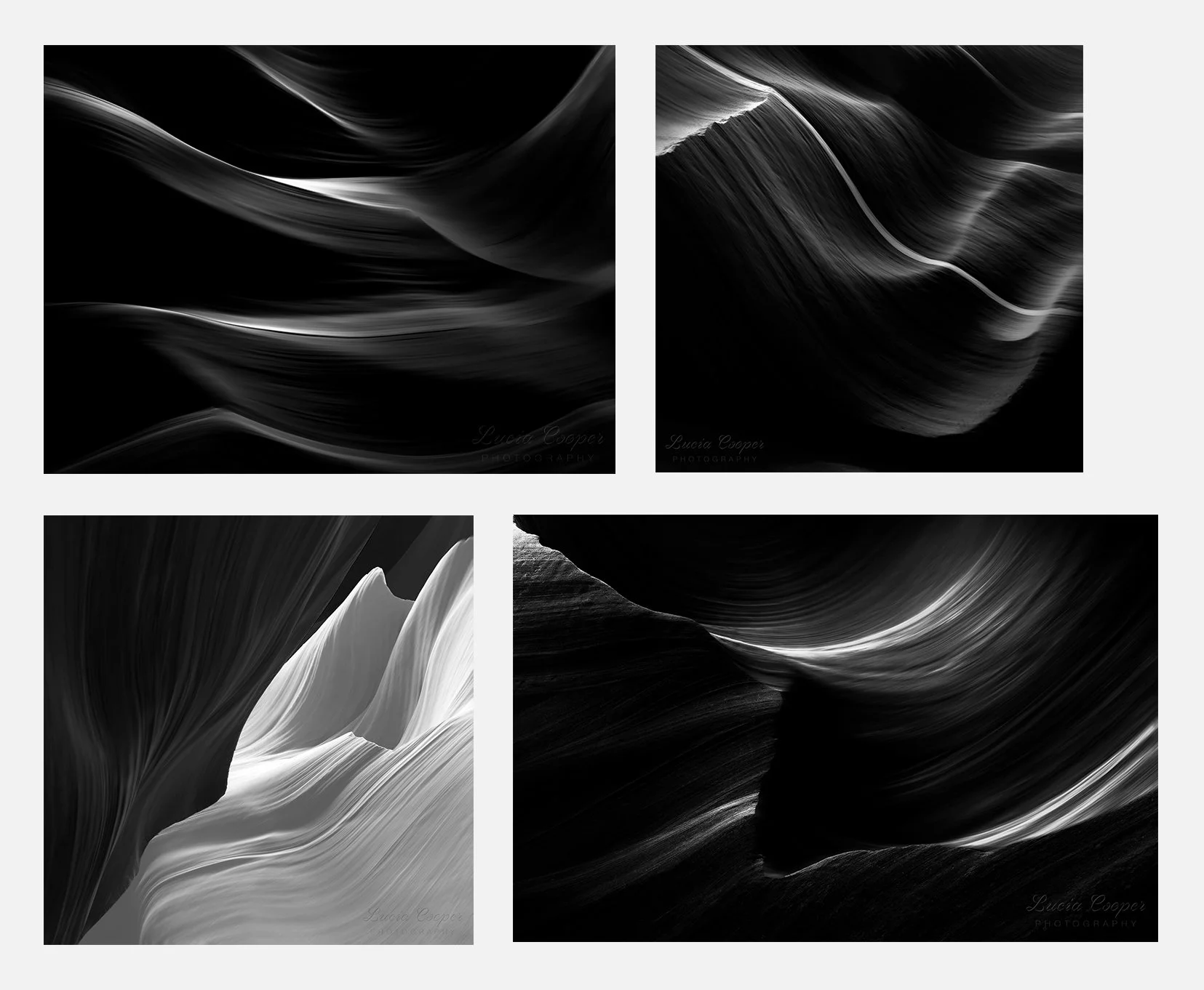 Line and Light in Antelope Canyon Collection