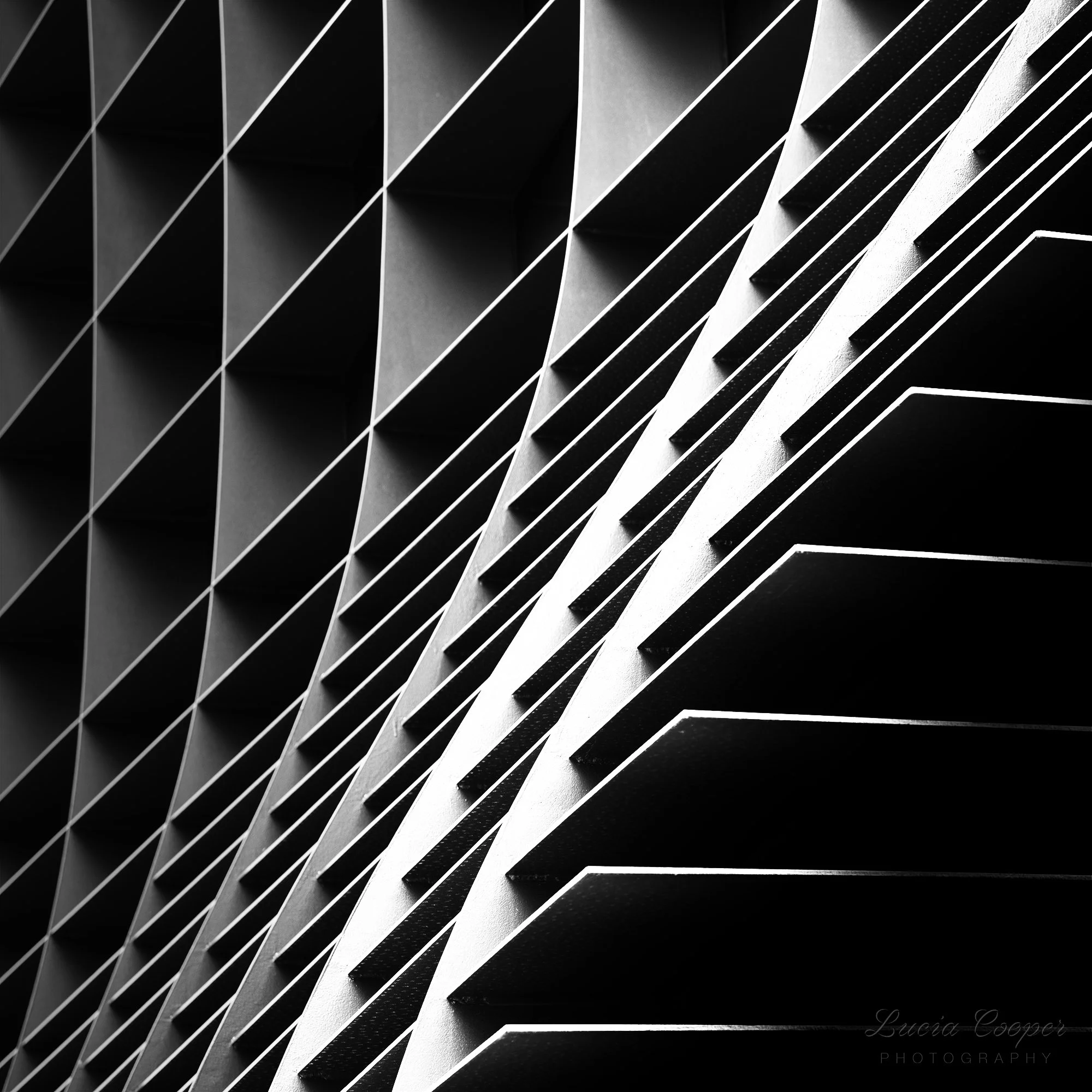 Steel Waffled - B&W - Square
