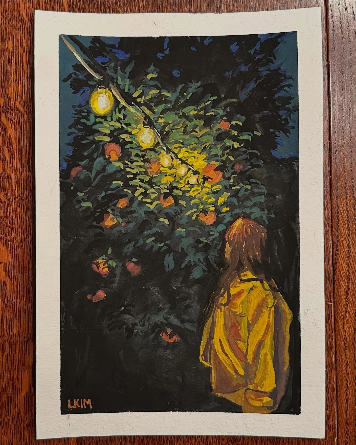 Gouache painting day, scene 3!
&bull;
&bull;
&bull;
#gouache #gouchepainting #painting #jeju #jejuorange