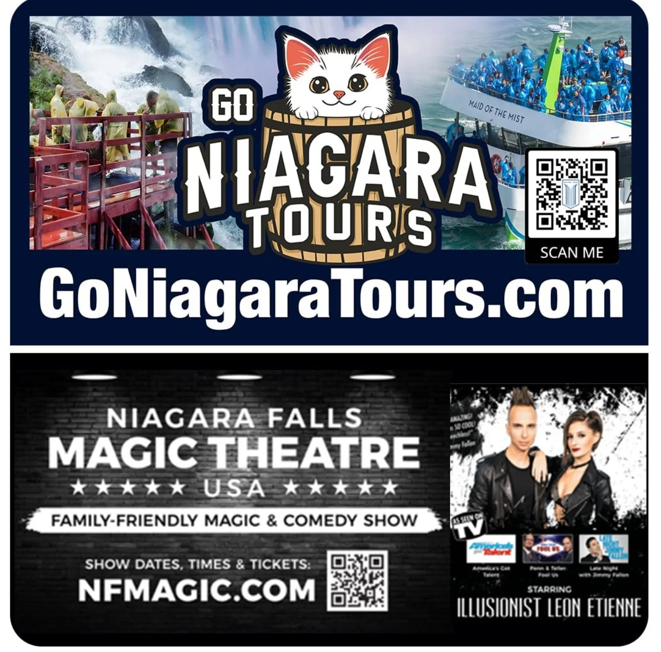 Spot Our New Banner at the Gateway to the Falls