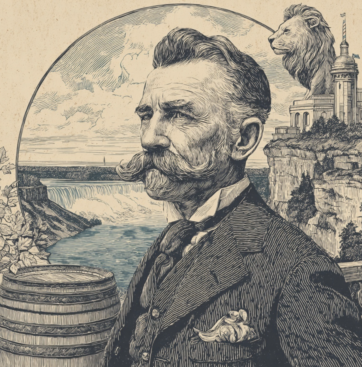 🎩 Charles Stephens: The Barber Who Braved Lions… and Lost to Niagara