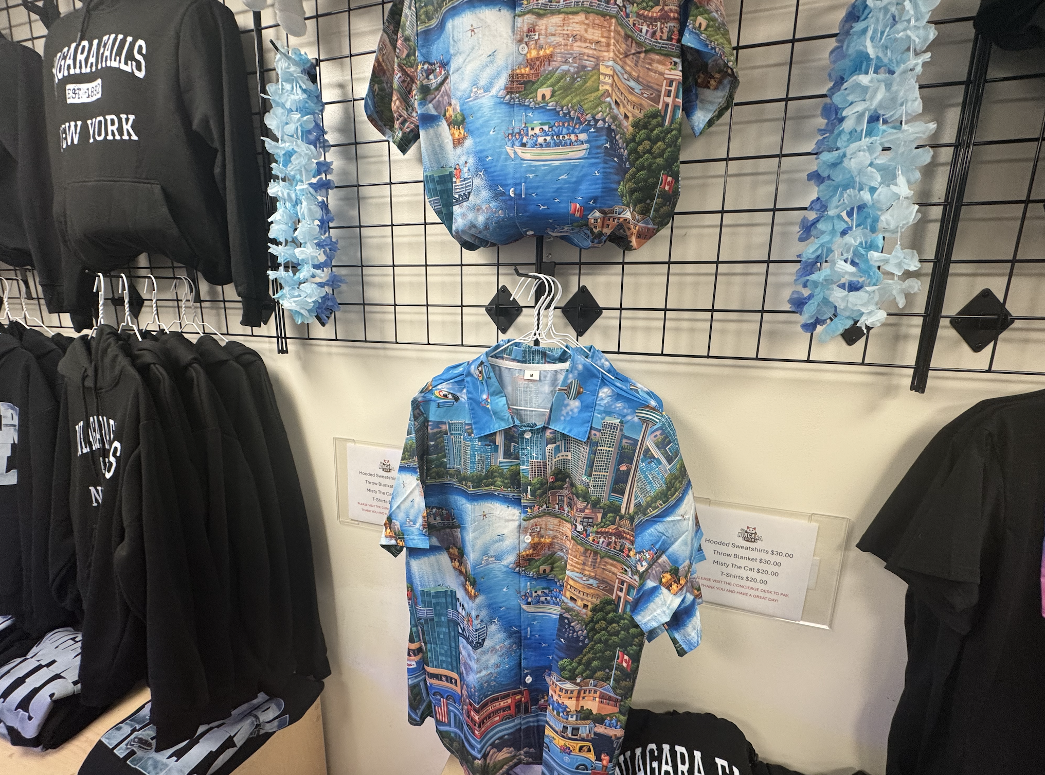 🌺 Go Niagara Hawaiian Niagara Shirts – Now at Comfort Inn The Pointe Store 🌊