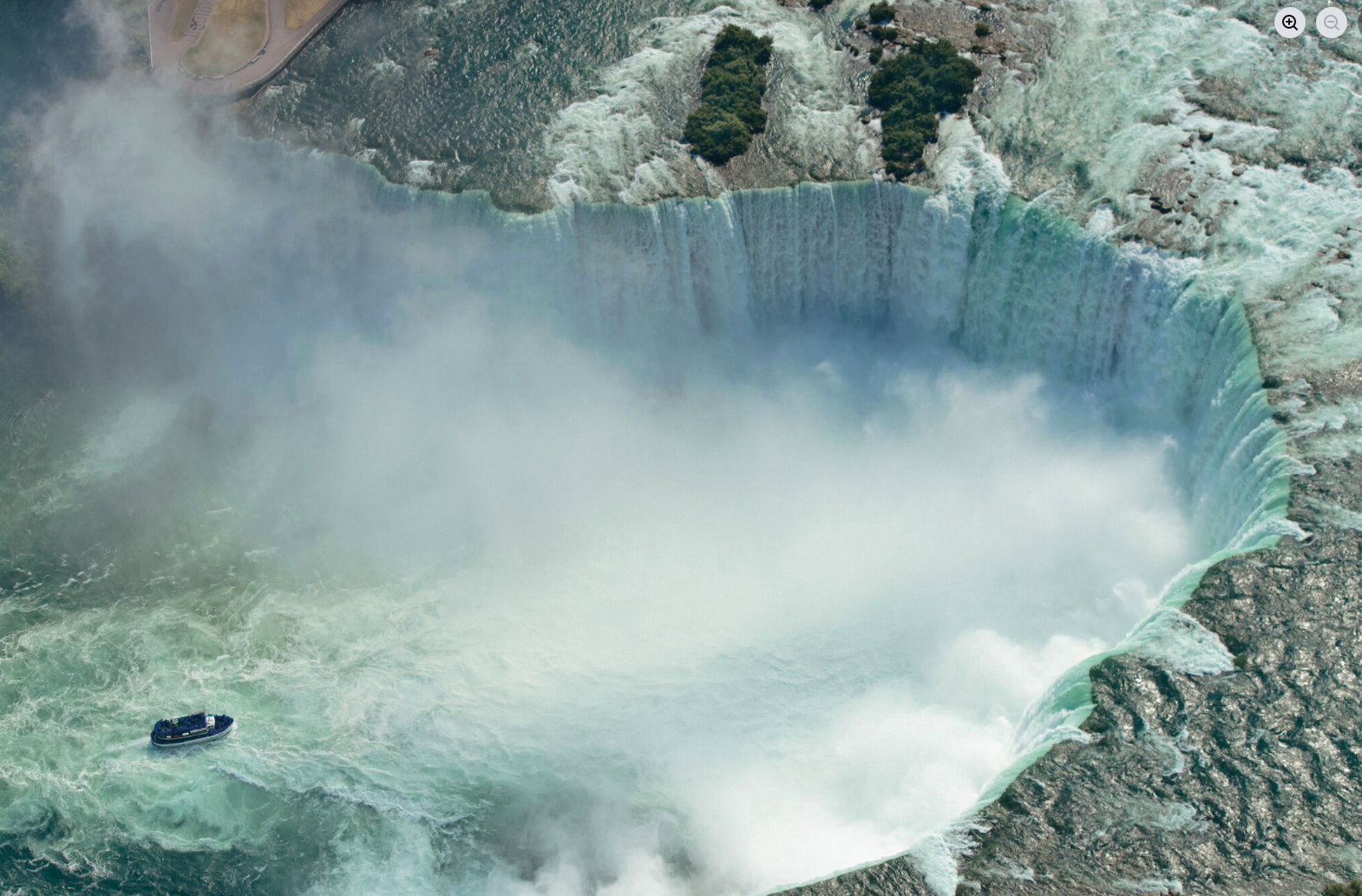 The “Smoke” of Niagara Falls — Reaching the Skies, Seen from 20 Miles Away