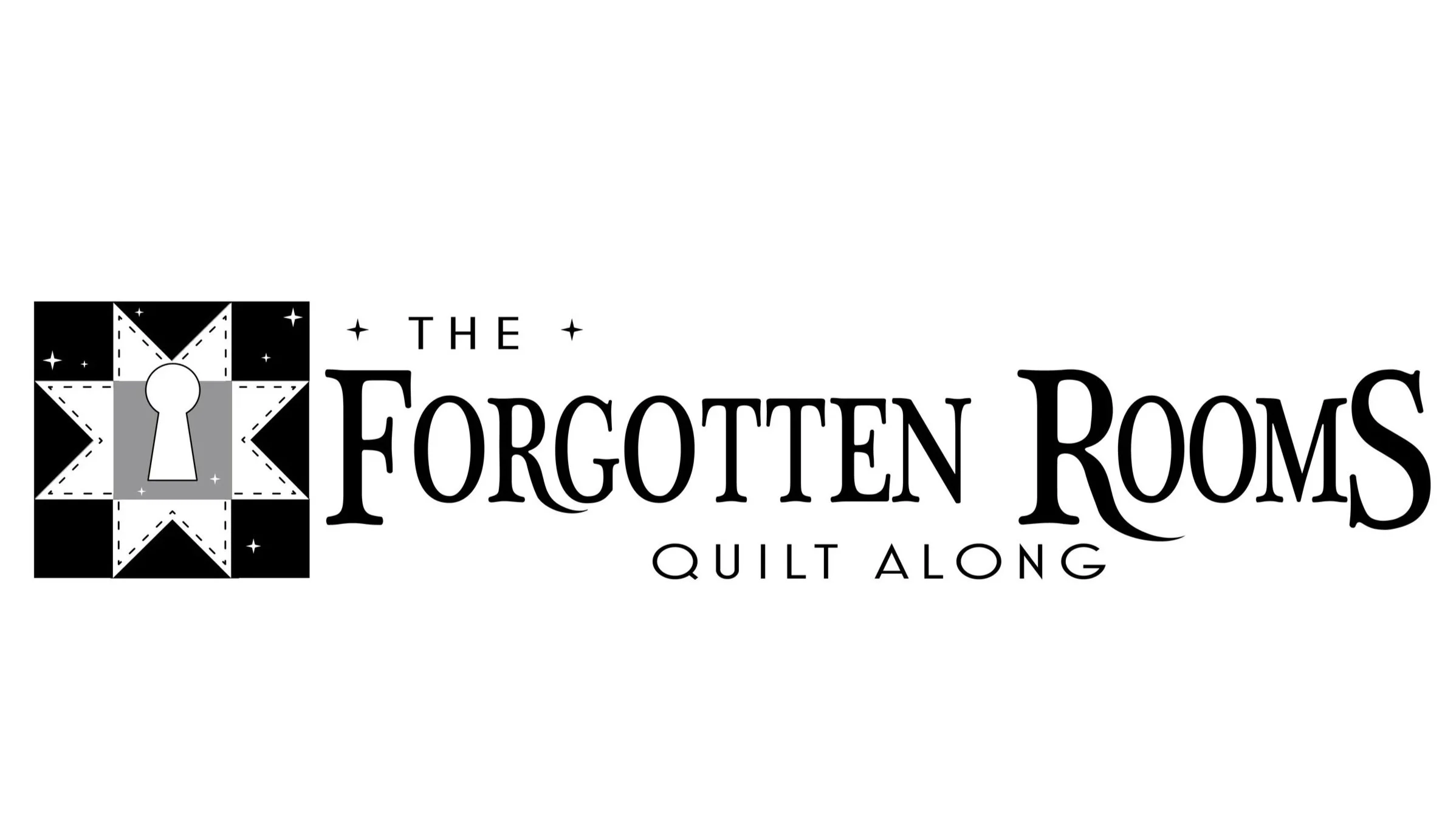 Forgotten Rooms quilt along logo