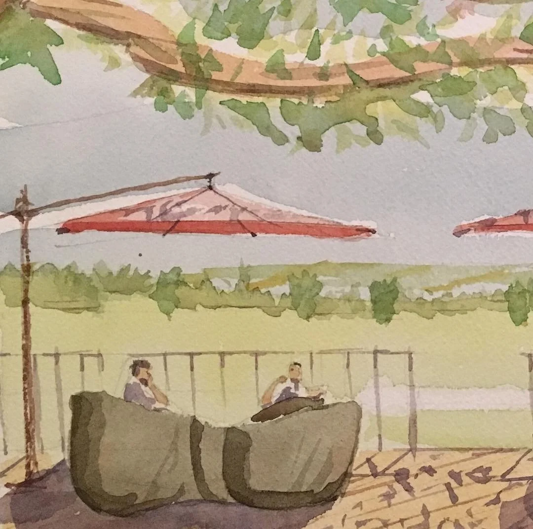 Travel sketch: watercolor, J. H. O'Brien