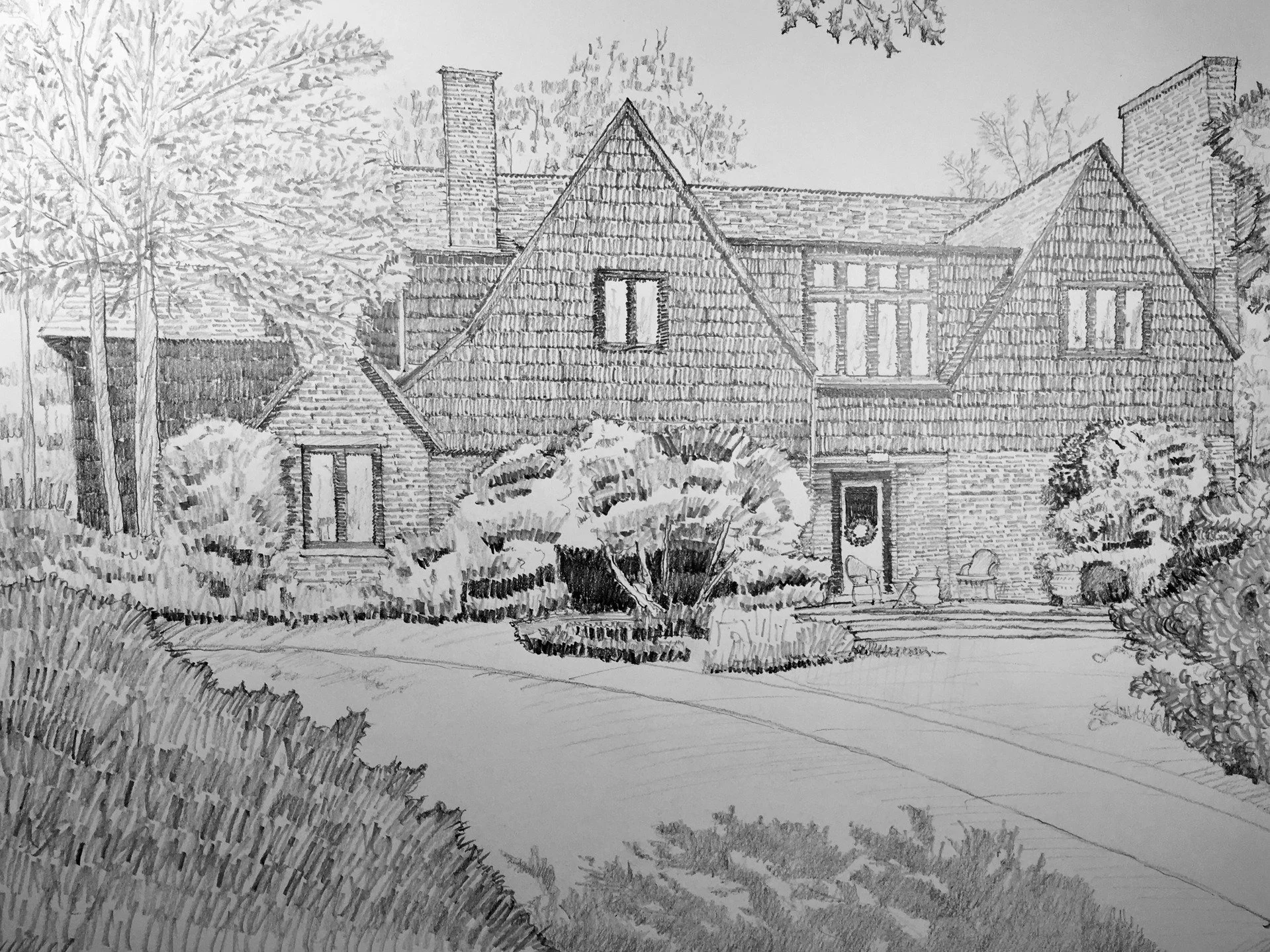 &ldquo;Sketch for T. M.&rdquo;: graphite, J. H. O&rsquo;Brien

#Drawing #PencilDrawing #GraphiteDrawing #Sketch #Sketchbook #DrawingOfTheDay #ArchitecturalDrawing #ArchitecturalSketch #HandDrawnArchitecture